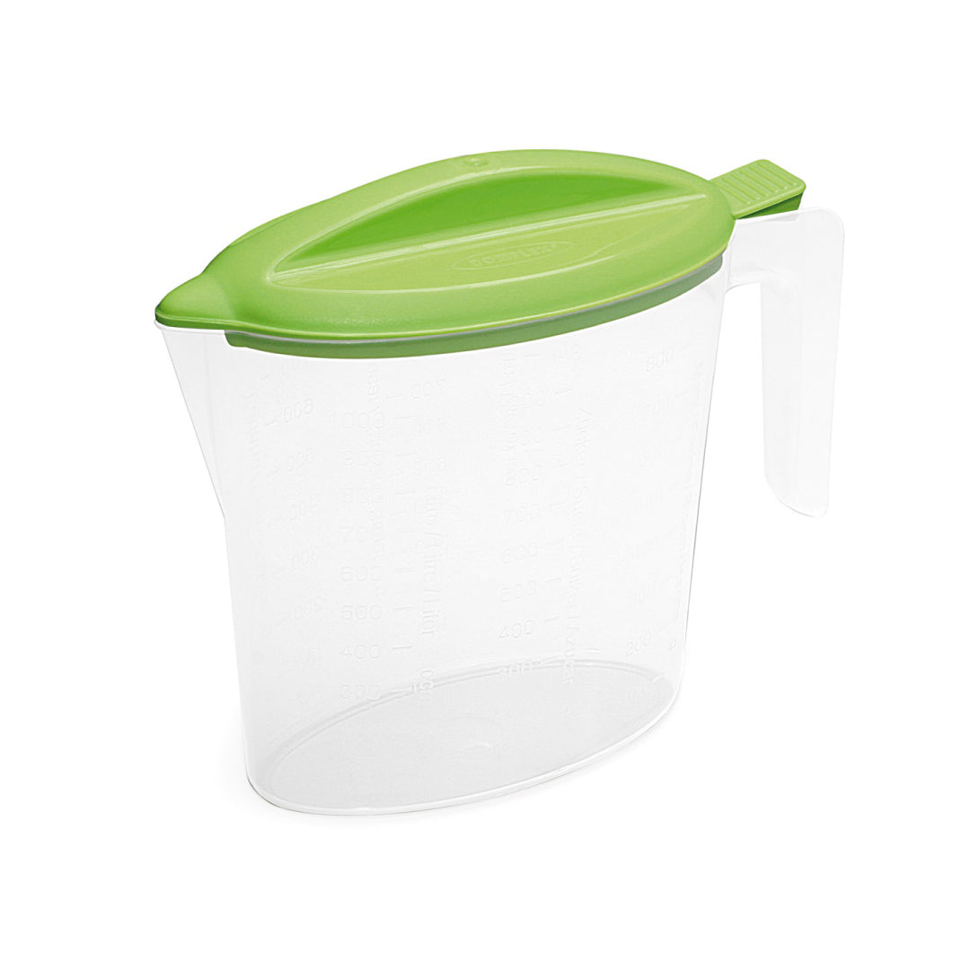 Graduated jug with lid