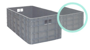 Caixa Cont. 60x40x25 fechada bordo direito