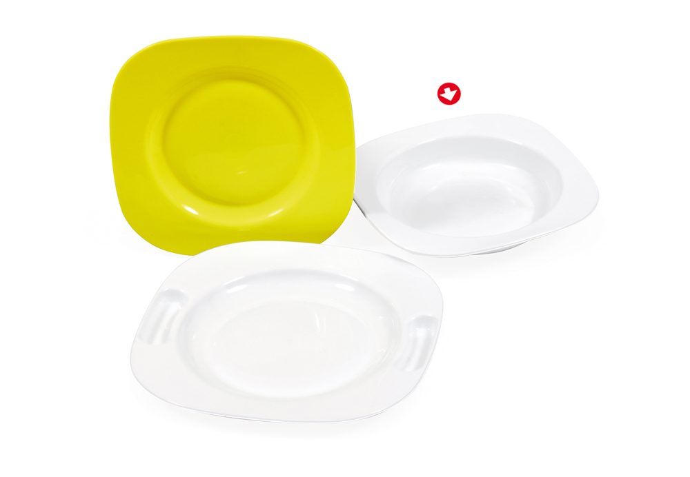 soup square plate