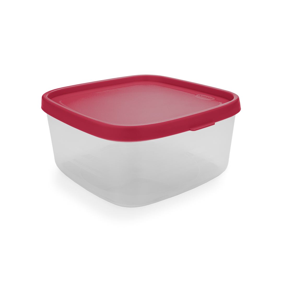 four round lunch box