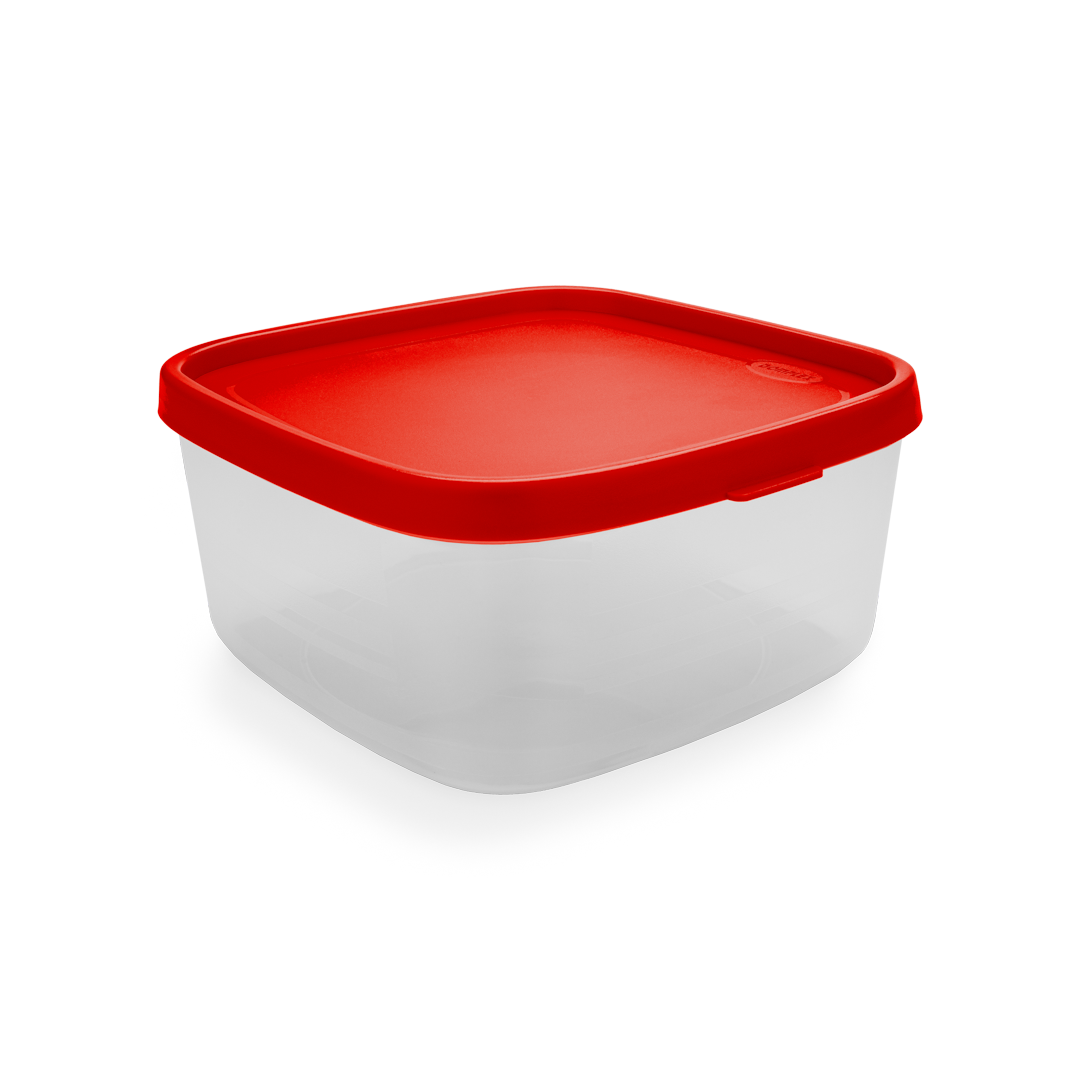 four round lunch box