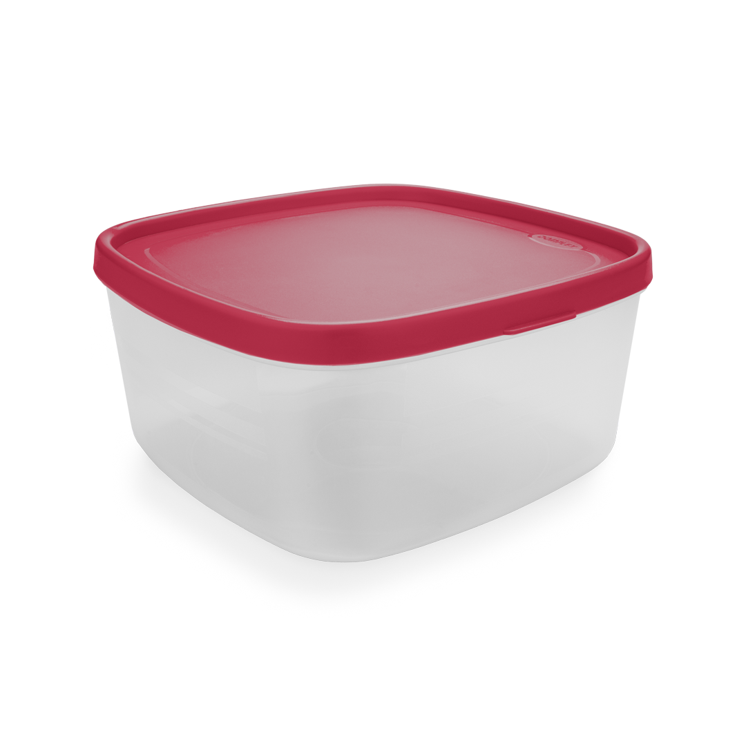 four round lunch box