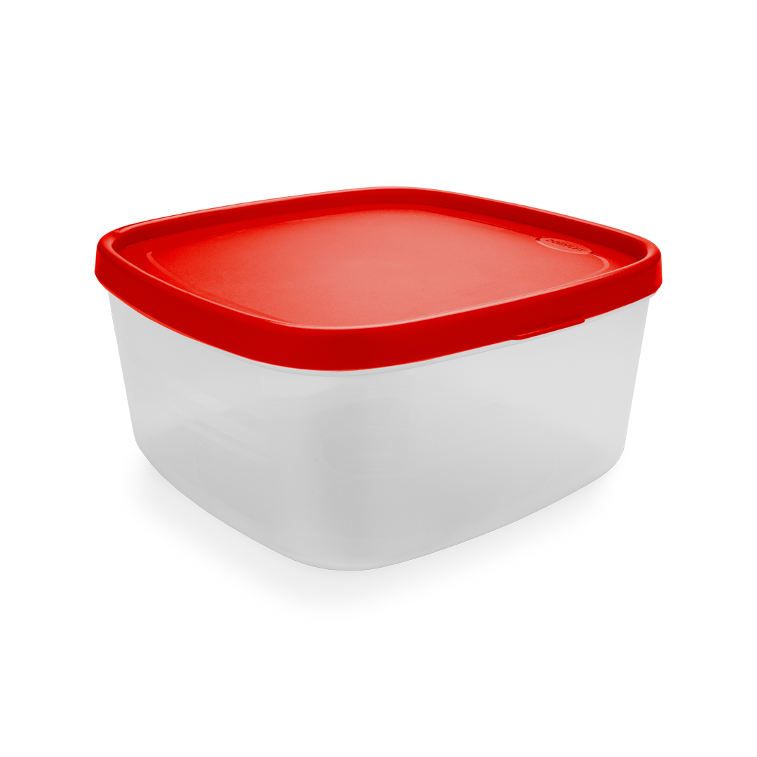 four round lunch box