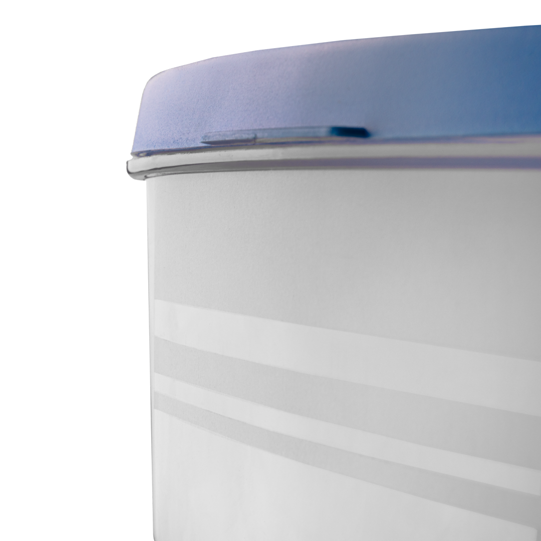 four round lunch box