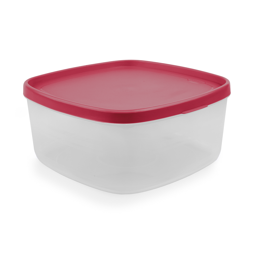 four round lunch box