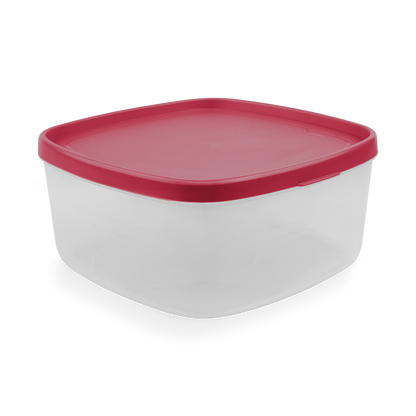 four round lunch box