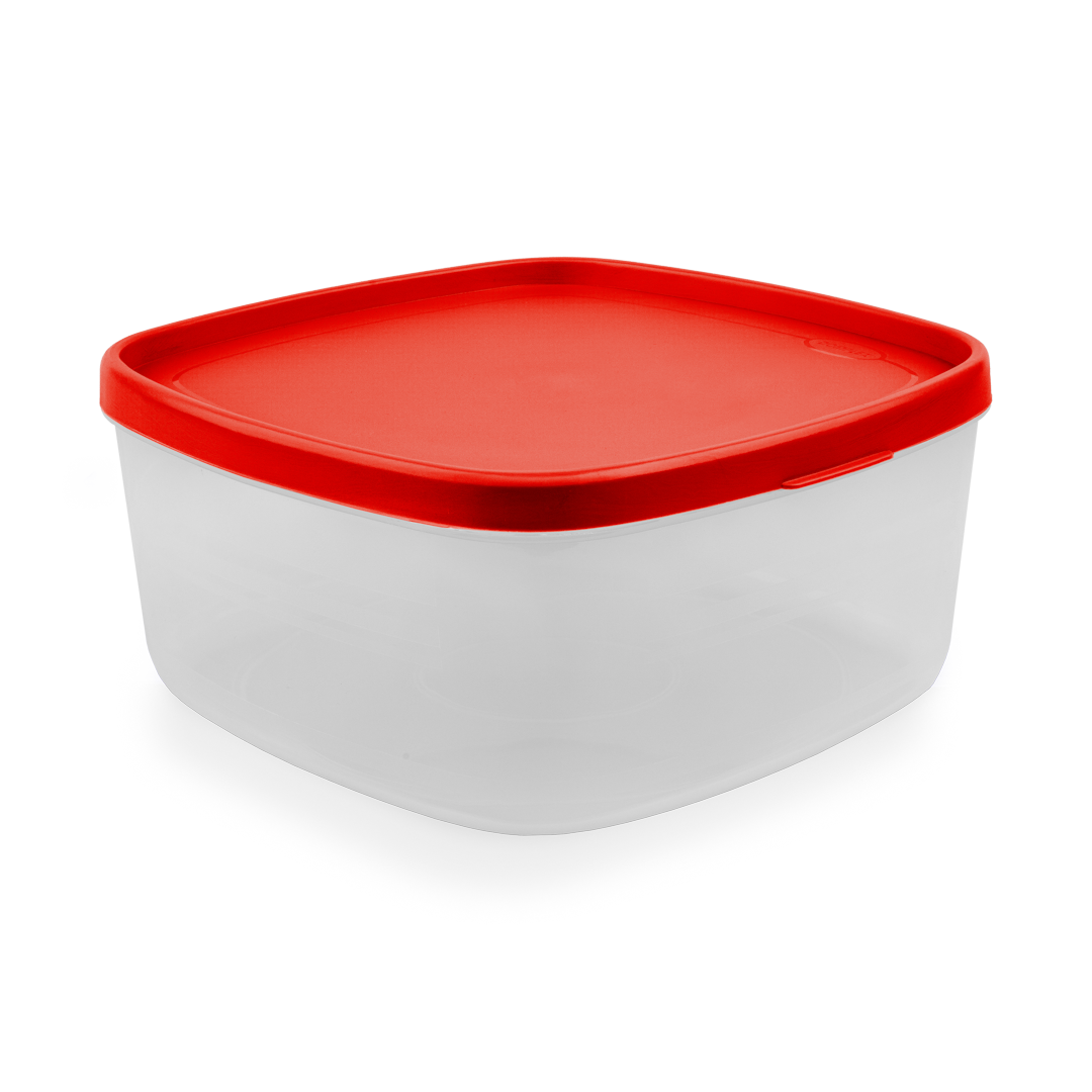 four round lunch box