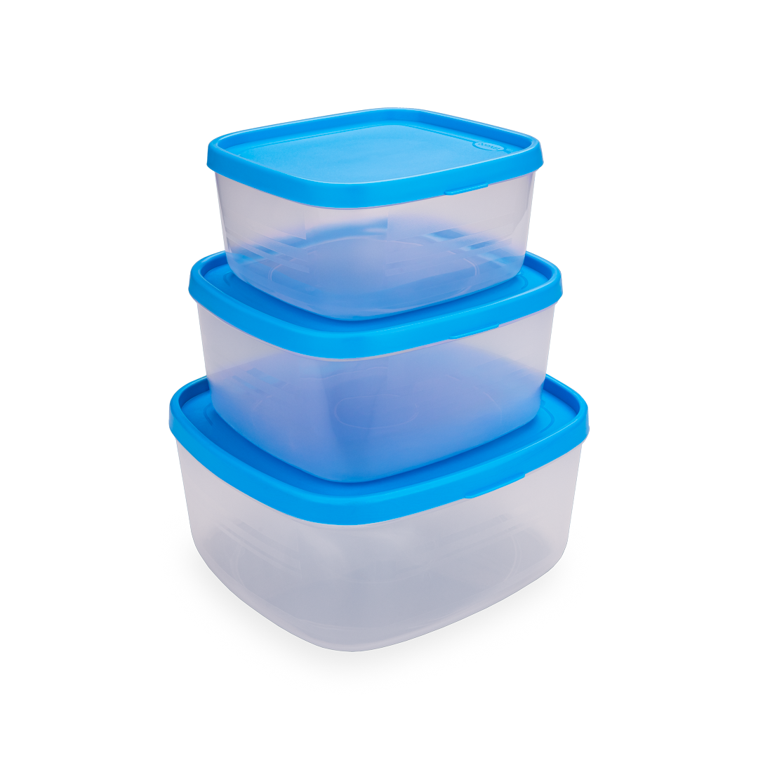 four round lunch box