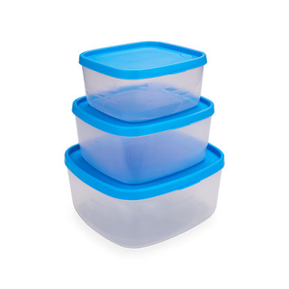 four round lunch box