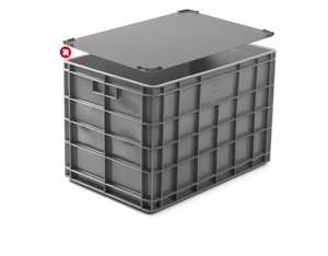 Tapa para caja contenedora rectangular C/60-40